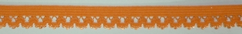 Elastisch Lingeriekant bloemmotief 15mm (60 m), Oranje 145